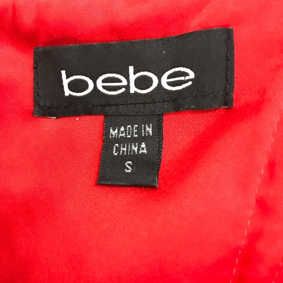 Bebe Red Silk Halter Top - Picture 6 of 8